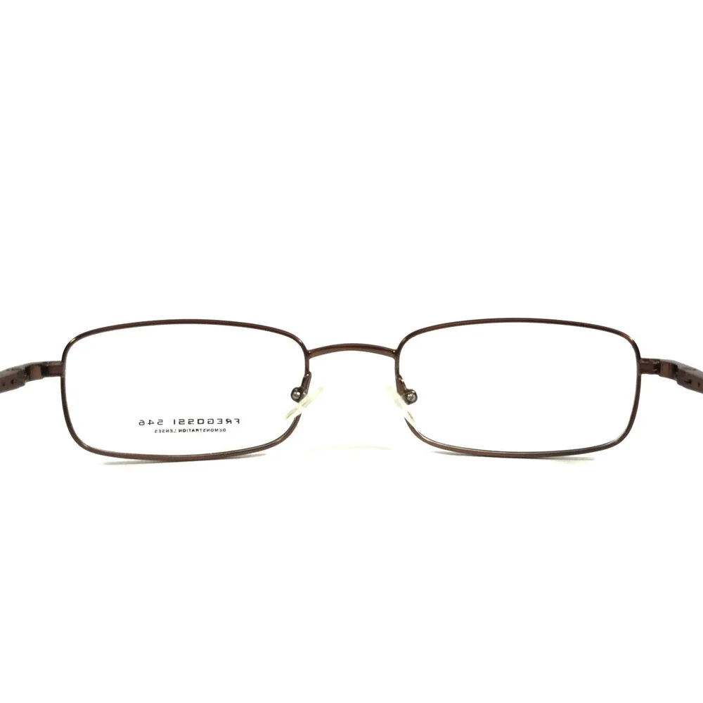 Fregossi Eyeglasses Frames 546 MATTE BROWN Rectangle Wire Rim 52-20-140